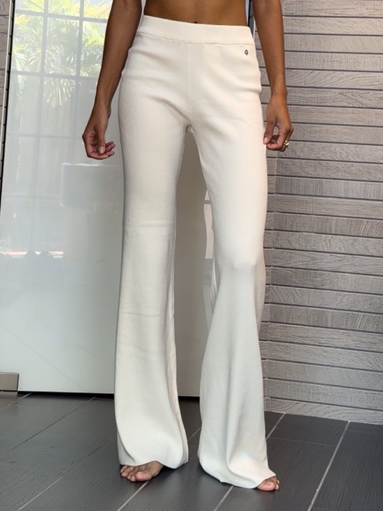 Guess Pants - Guess Silk Blend Cream Pants